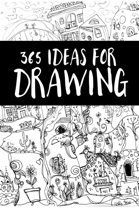 drawing of living things|365 Drawing Ideas for Your Sketchbook .